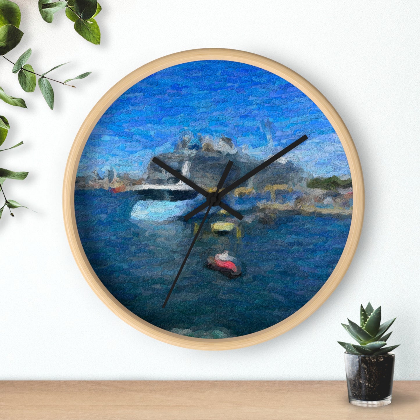 Wall Clock ... Into Vancouver Harbor We Arrive: Celebrity Edge-Cruise ... Vancouver, British Columbia ... June 2024 ... Original Works