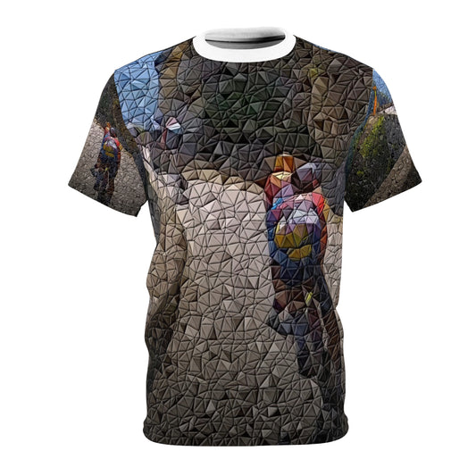 Unisex Cut & Sew Tee (AOP) ... TDF: Tour-de-France: Stage_2 ... En-Italia ... (Italian-Alps)... Col-de-Turini ... Original Works ... July 2024 ...