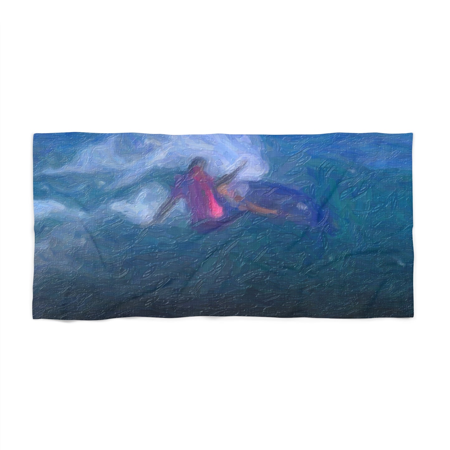 Beach Towel ... Paris_2024_Surfing Competition-Tahiti_French-Polynesia .... 'Gabriel Medina World Campion Drops-In' ... Original Works ...