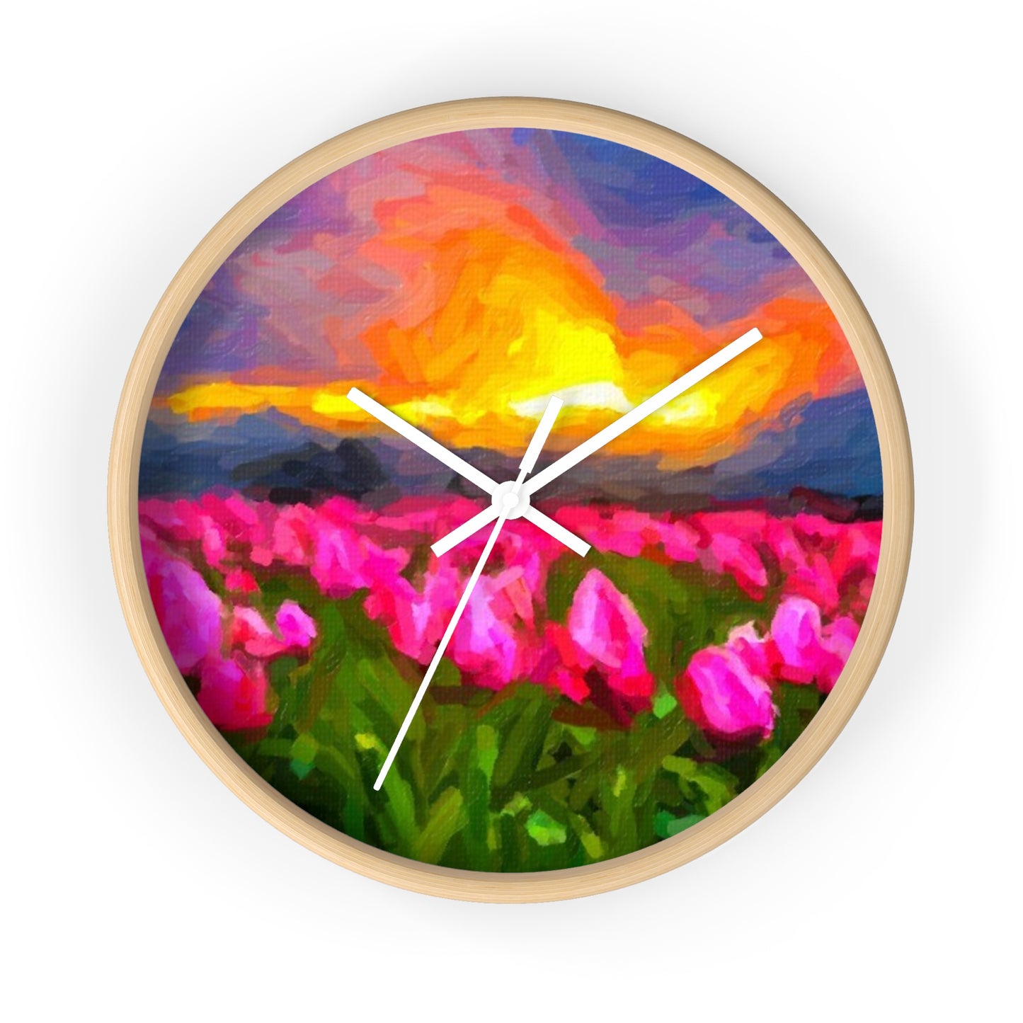Wall Clock ... Skagit Valley Tulips ... Skagit Valley, Washington ... Family Archives ... Original Works ... Circa 1980's ...