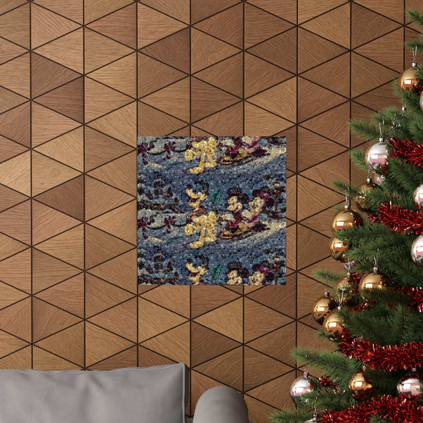 Matte Vertical Posters ... Mickey_N_Minnie Mouse & Pluto ... "A Winter Sleigh Ride" ... Original Works. Winter 2023 ...