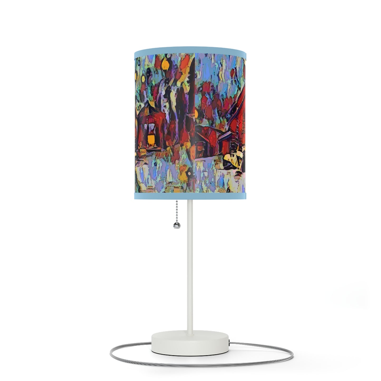Lamp on a Stand, US|CA plug ... A Very Abstract "Mountain Winter Scene" ... Original Works. Copyright Phot's Photo_LODA: Les Objets D'Art. December 2023 ...