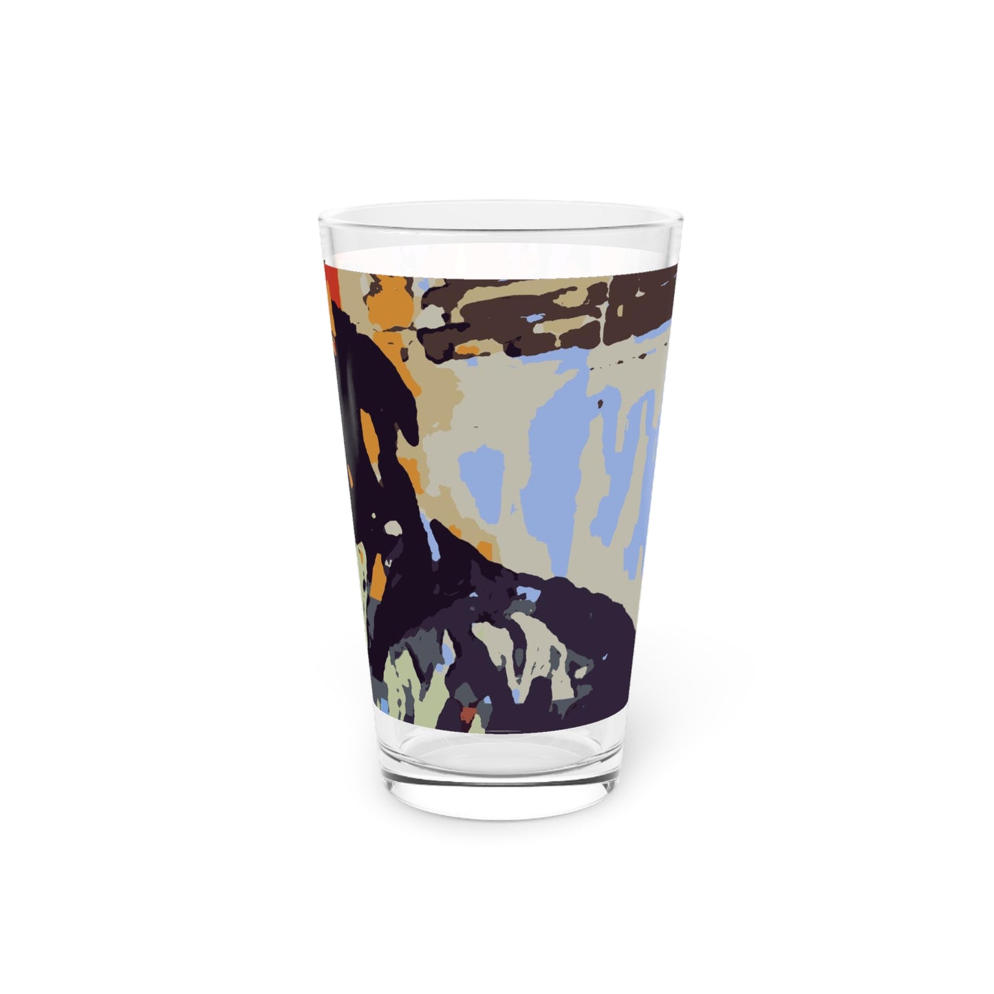 Pint Glass, 16oz ... Ozzy-Hippensteel ... "Don't Cry Now ... Dry-Your-Eyes ... On-The-Wind". Original Works. May 2023.
