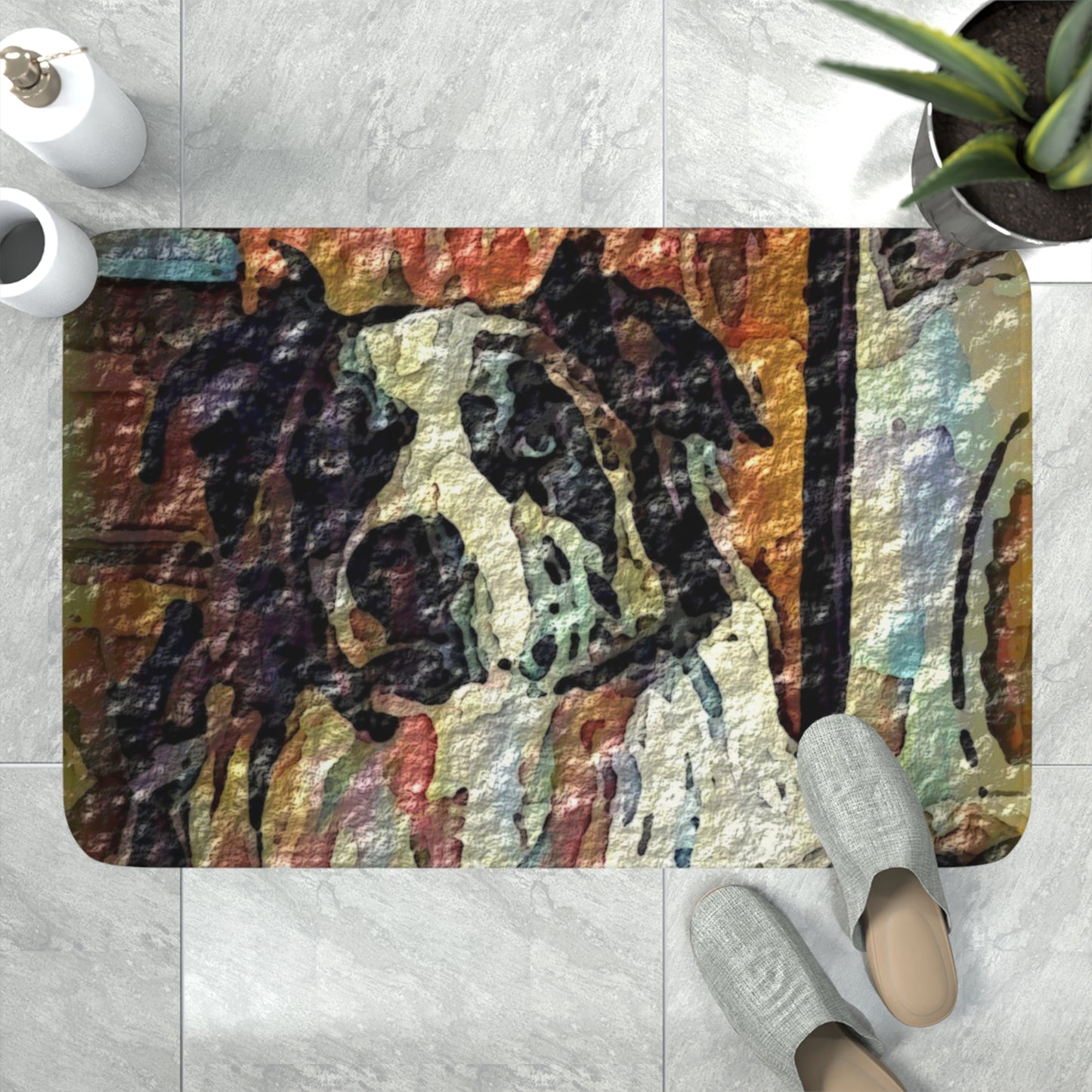 Memory Foam Bath Mat ... Ozzy-Hippensteel ... "Don't Cry Now ... Dry-Your-Eyes ... On-The-Wind". Original Works. May 2023.