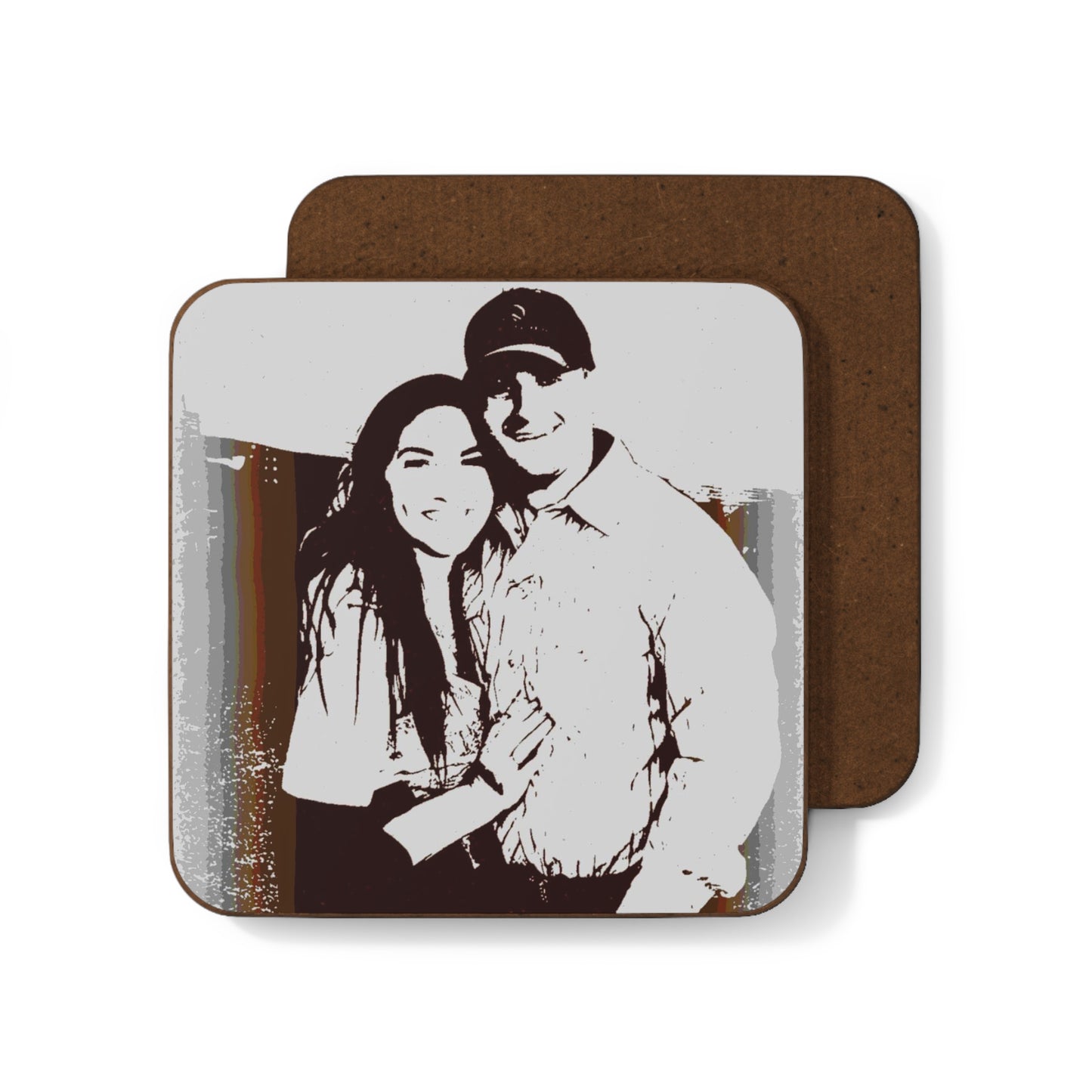 Hardboard Back Coaster ... "The Best Of Friends" ... Original Works ... December 2023 ... Central Idaho, USA.