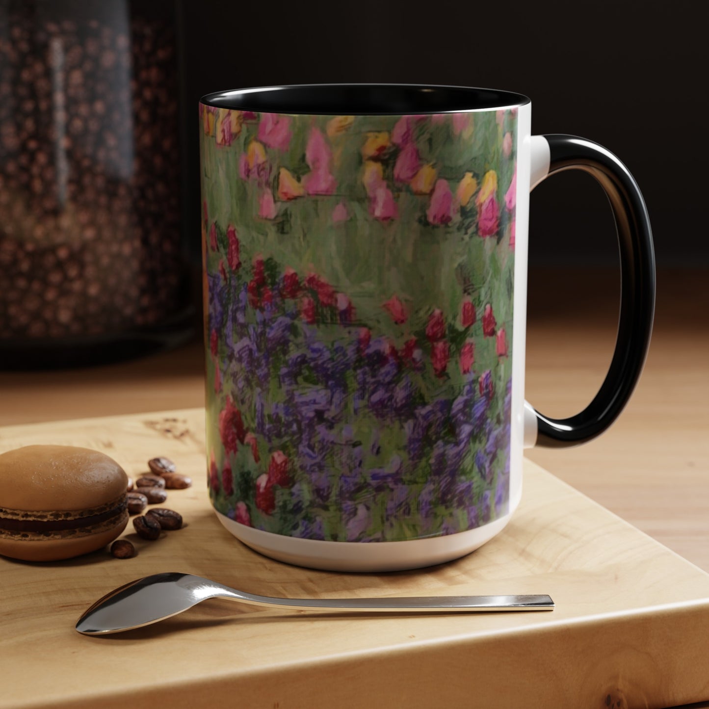 Accent Coffee Mug (11, 15oz) ... Skagit Valley Tulips ... Skagit Valley, Washington ... Family Archives ... Original Works ... Circa 1980's ...