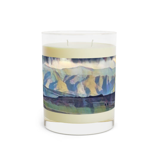 Scented Candle - Full Glass, 11oz ... On-The-Prairie .. "The Storm Is Brewing" ... Central Idaho: November 2023 ... Original Works ...