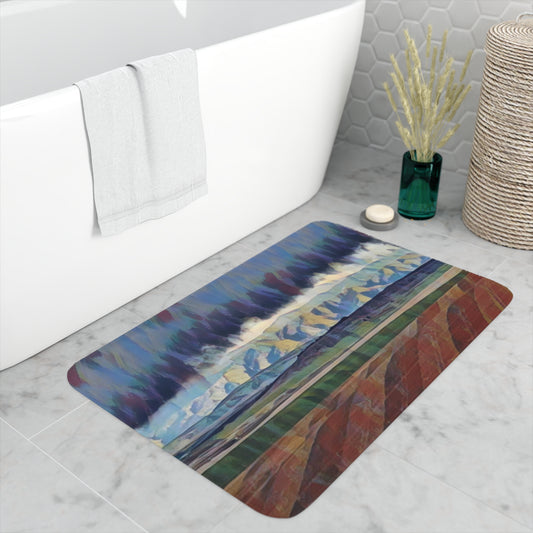 Memory Foam Bath Mat ... On-The-Prairie .. "The Storm Is Brewing" ... Central Idaho: November 2023 ... Original Works  ...