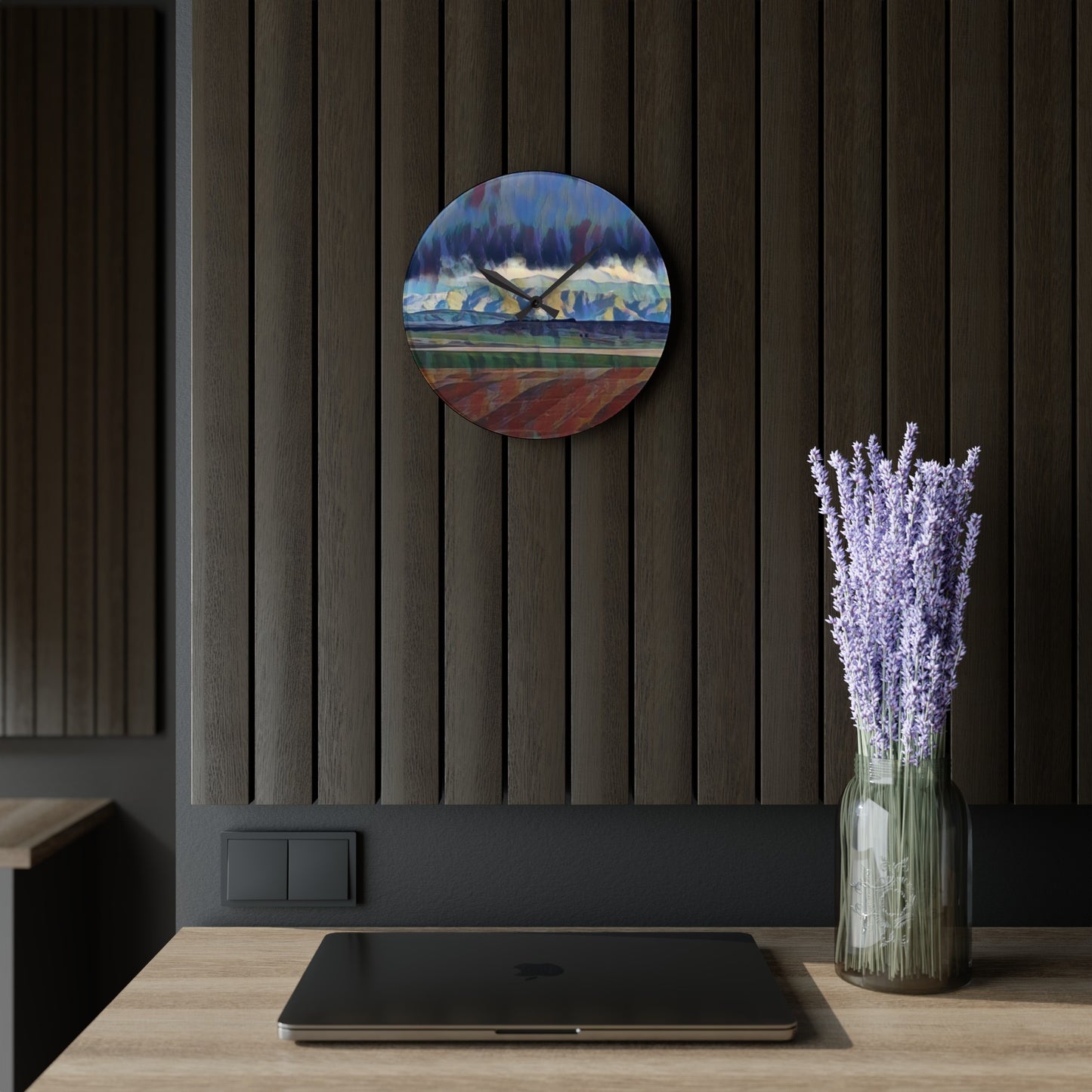 Acrylic Wall Clock. ... On-The-Prairie .. "The Storm Is Brewing" ... Central Idaho: November 2023 ... Original Works ...