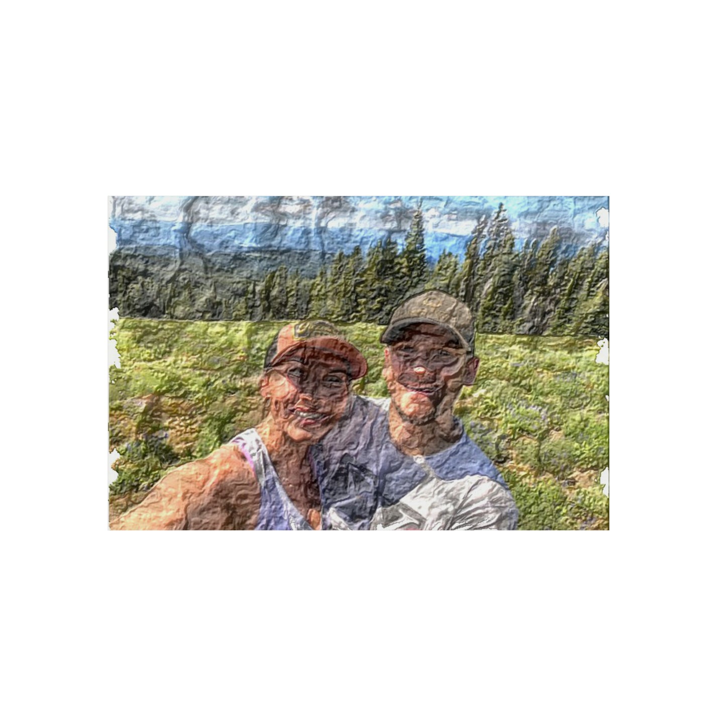 Aluminum Composite Panels ... "The Best Of Friends" ... Original Works ... December 2023 ... Central Idaho, USA.