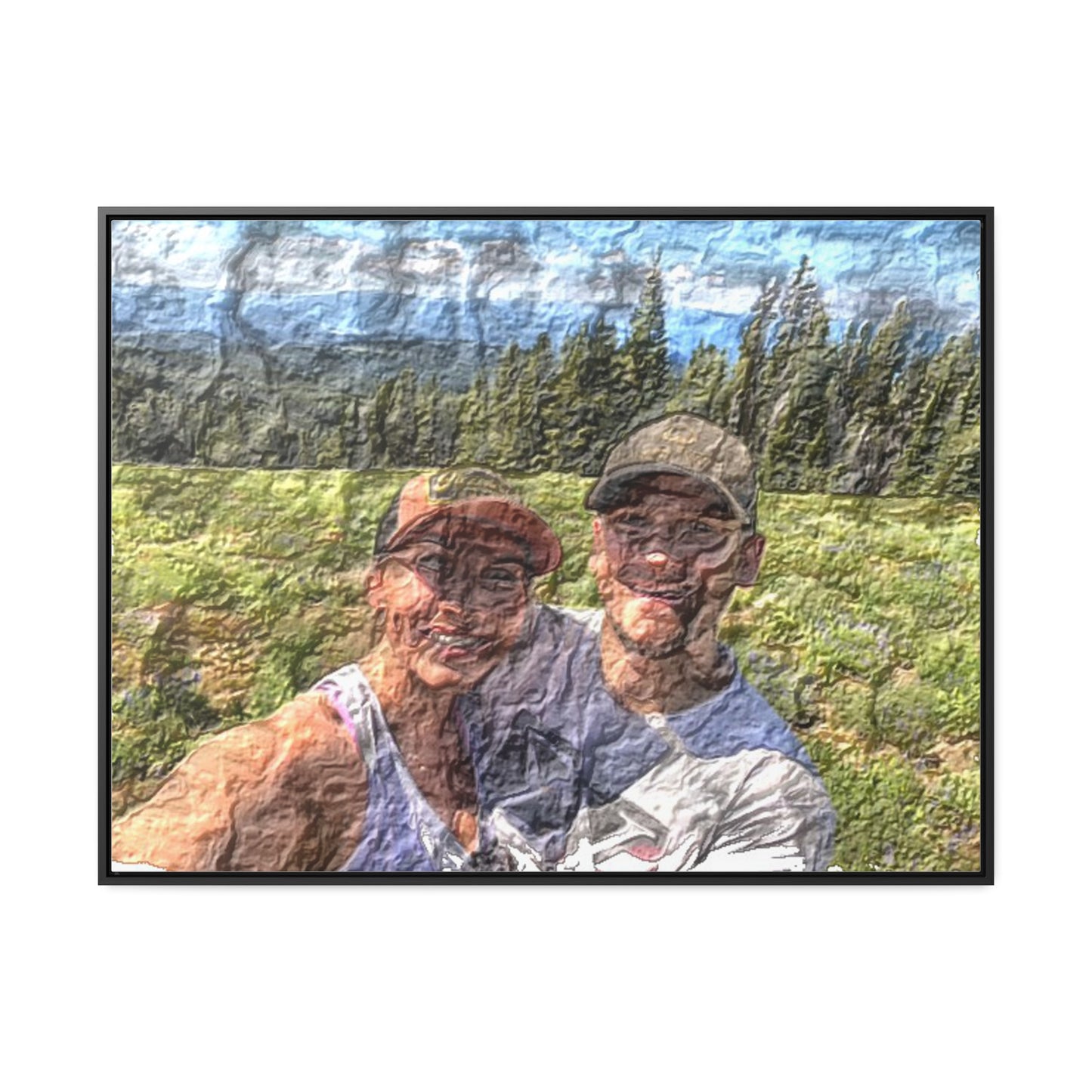 Gallery Canvas Wraps, Horizontal Frame ... "The Best Of Friends" ... Original Works ... December 2023 ... Central Idaho, USA.