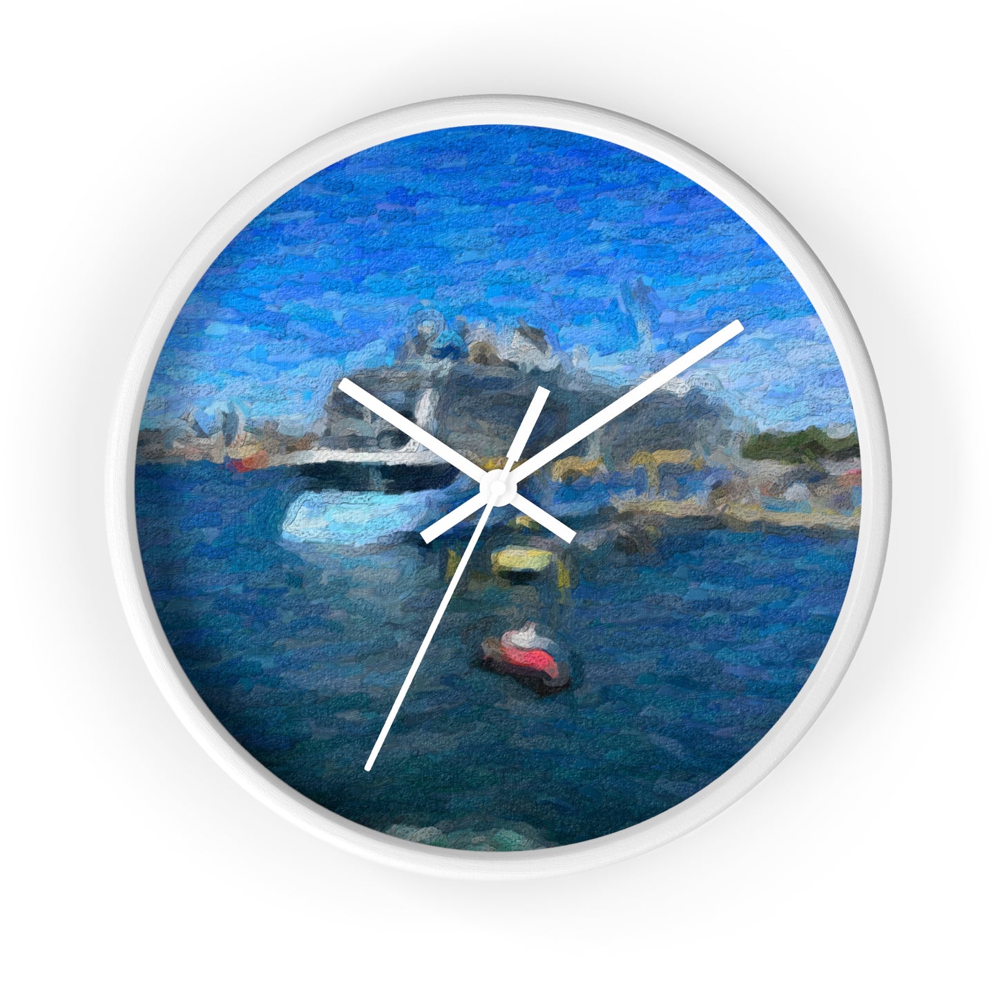 Wall Clock ... Into Vancouver Harbor We Arrive: Celebrity Edge-Cruise ... Vancouver, British Columbia ... June 2024 ... Original Works
