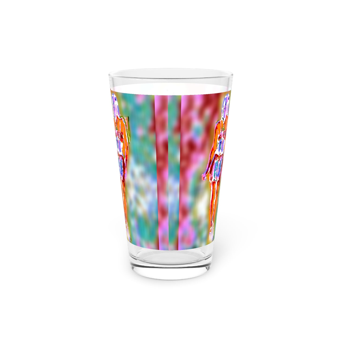 Pint Glass, 16oz ... I'll Walk 'A-Hundred-Miles' In Stilettos ... Original Works ... June 2023. Central Idaho, USA ...