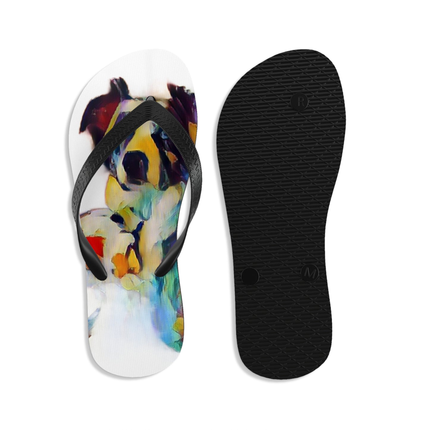 Unisex Flip-Flops ... Ozzy-Hippensteel ... "Don't Cry Now ... Dry-Your_Eyes ... On The Wind". Oriignal Works. May 2023.