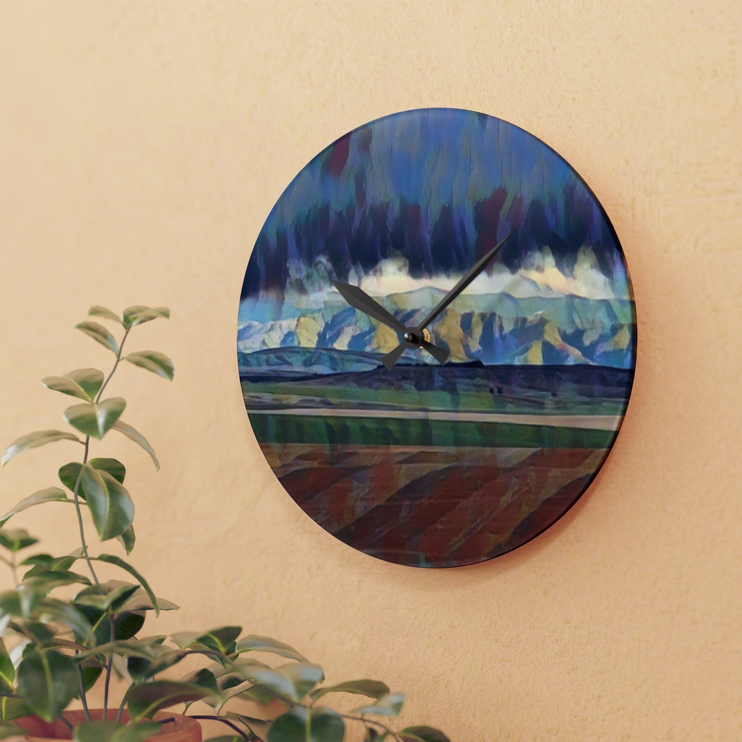Acrylic Wall Clock. ... On-The-Prairie .. "The Storm Is Brewing" ... Central Idaho: November 2023 ... Original Works ...
