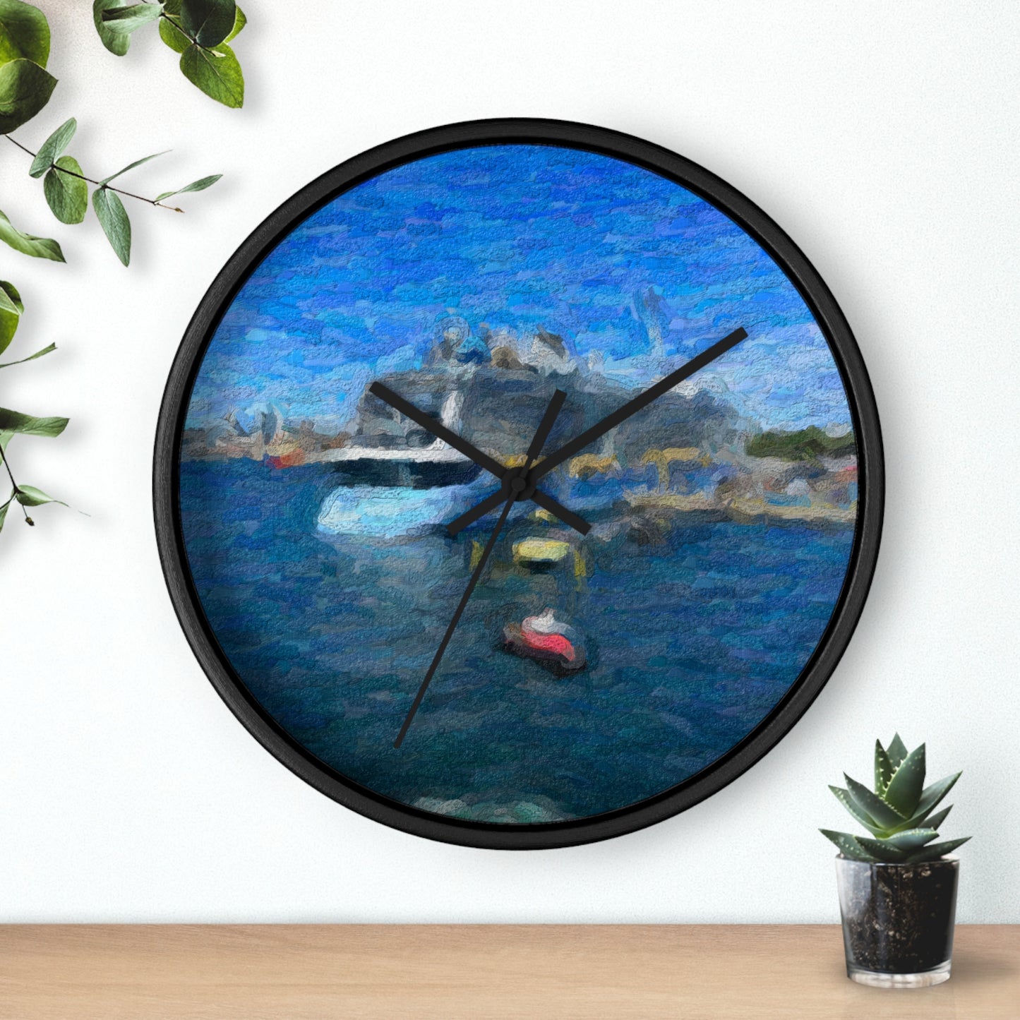 Wall Clock ... Into Vancouver Harbor We Arrive: Celebrity Edge-Cruise ... Vancouver, British Columbia ... June 2024 ... Original Works