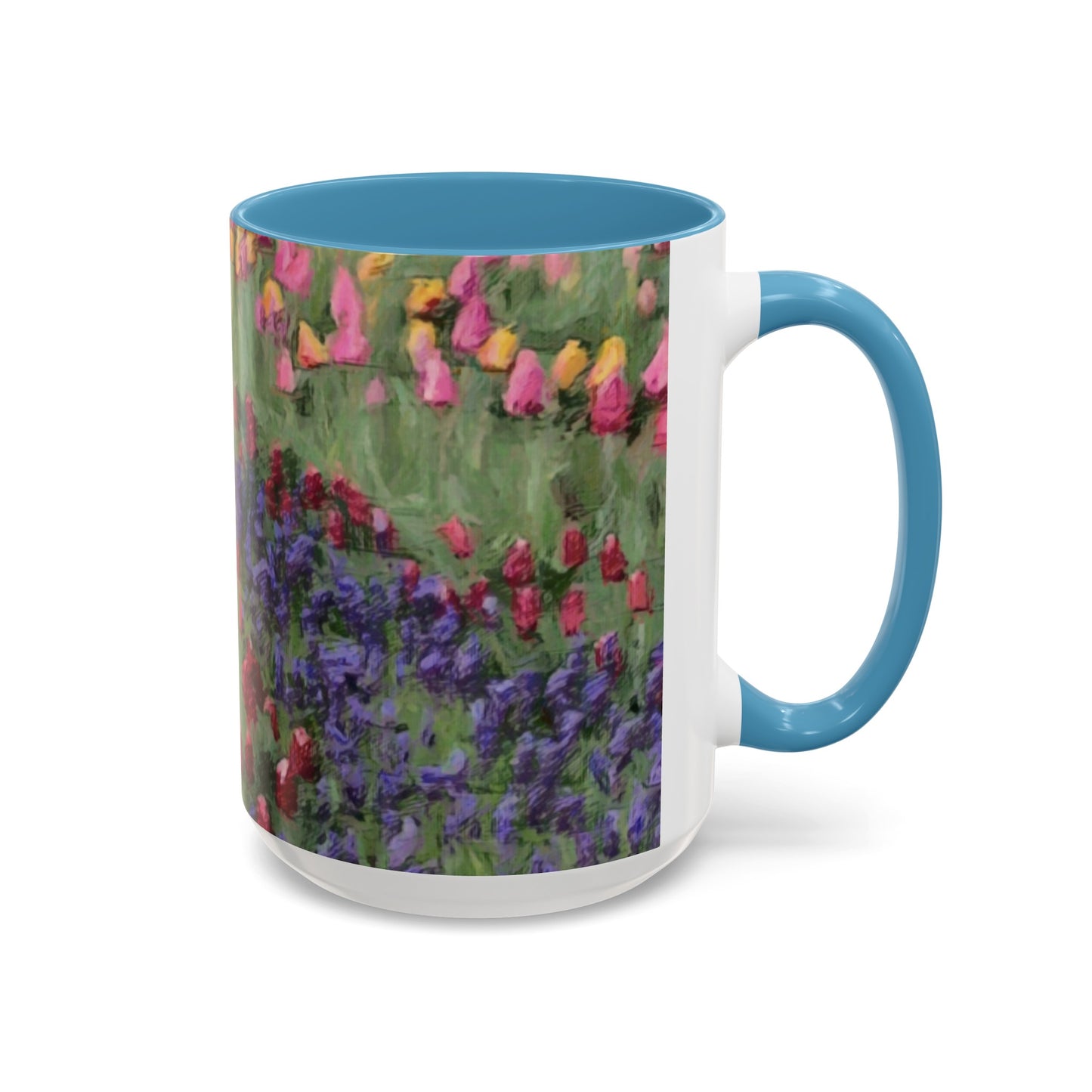 Accent Coffee Mug (11, 15oz) ... Skagit Valley Tulips ... Skagit Valley, Washington ... Family Archives ... Original Works ... Circa 1980's ...