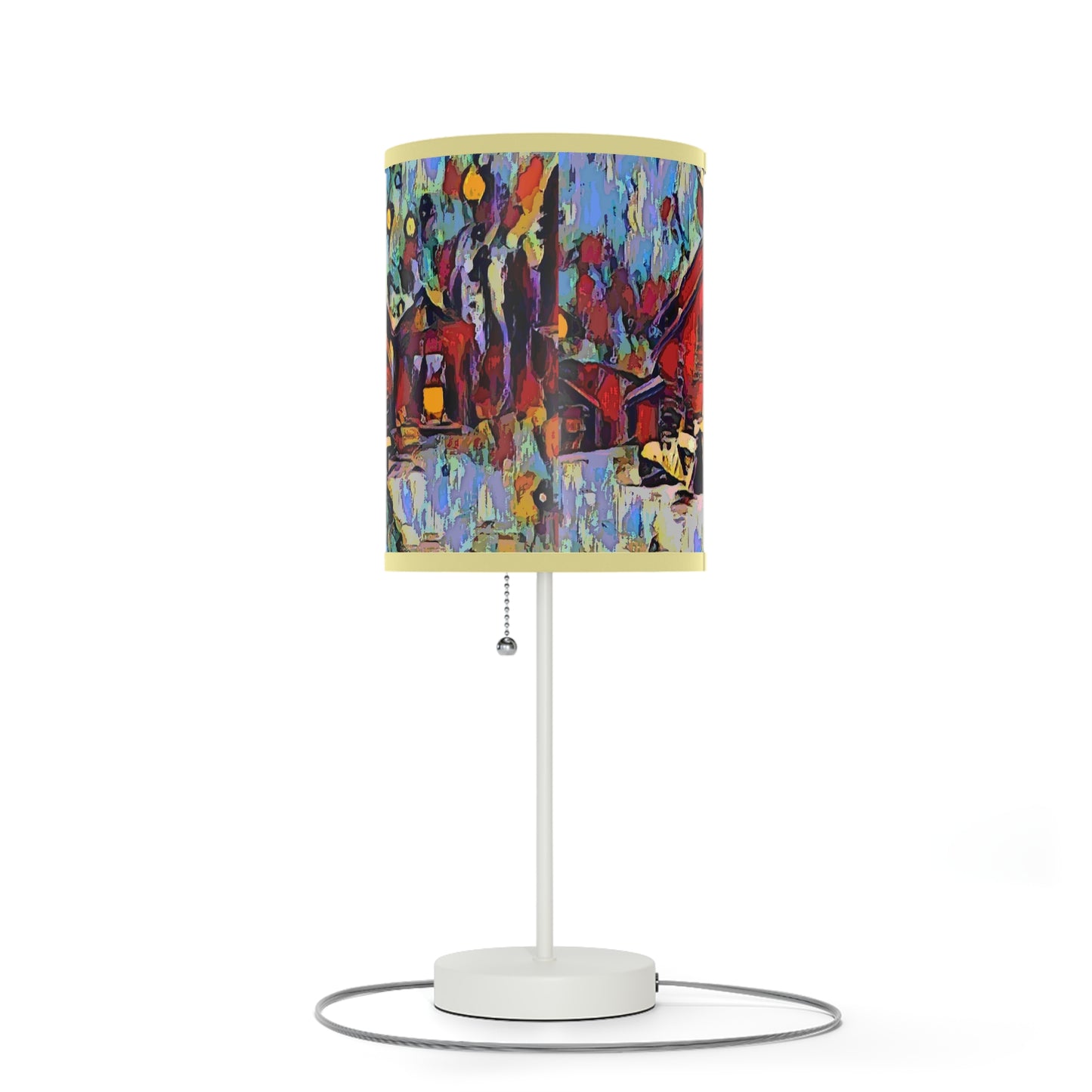 Lamp on a Stand, US|CA plug ... A Very Abstract "Mountain Winter Scene" ... Original Works. Copyright Phot's Photo_LODA: Les Objets D'Art. December 2023 ...