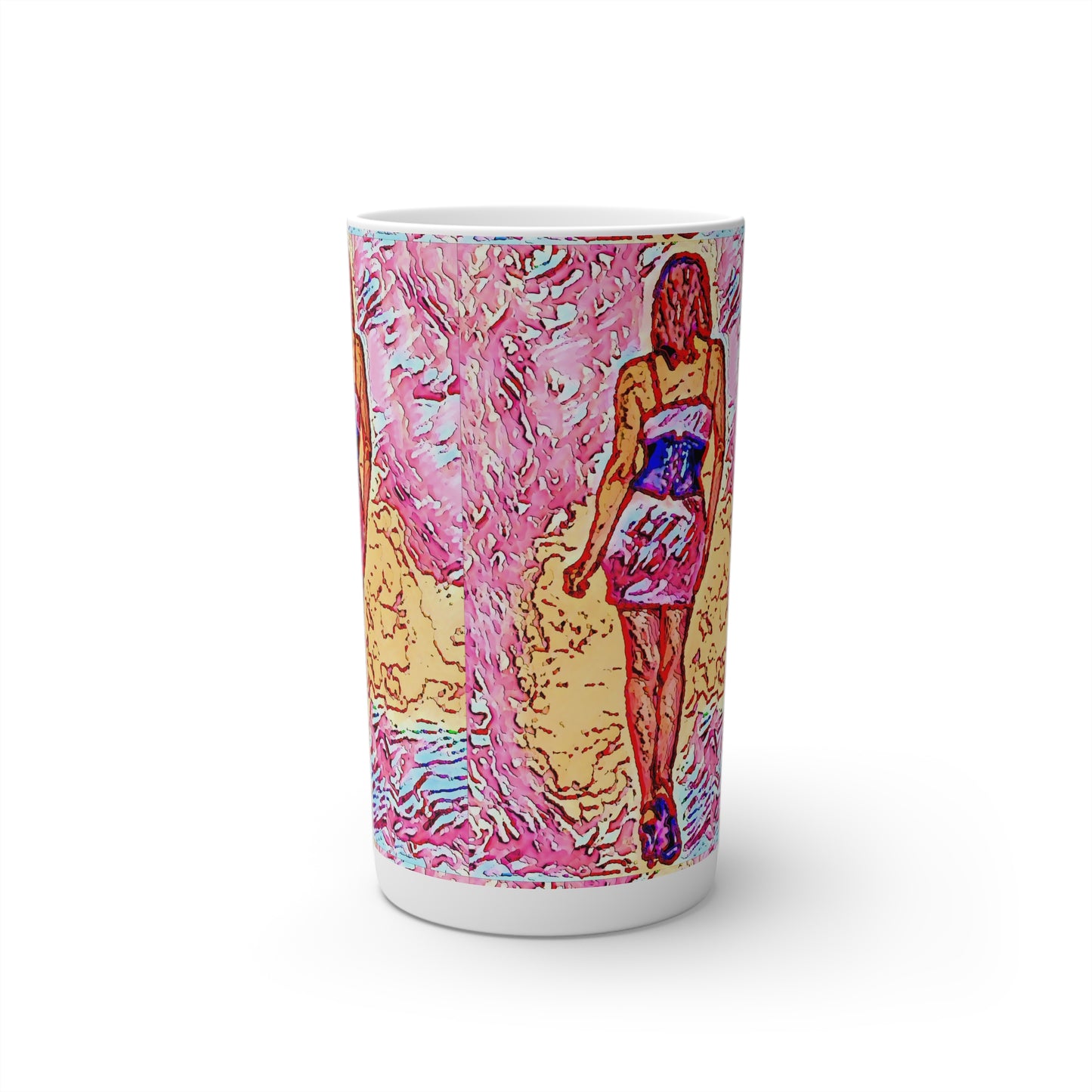 Conical Coffee Mugs (3oz, 8oz, 12oz) ...  I'll Walk 'A-Hundred-Miles' In Stilettos ... Original Works ... June 2023. Central Idaho, USA ...