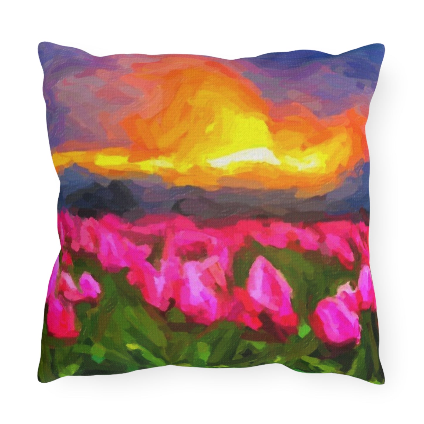 Outdoor Pillows ... Skagit Valley Tulips ... Skagit Valley, Washington ... Family Archives ... Original Works ... Circa 1980's ...
