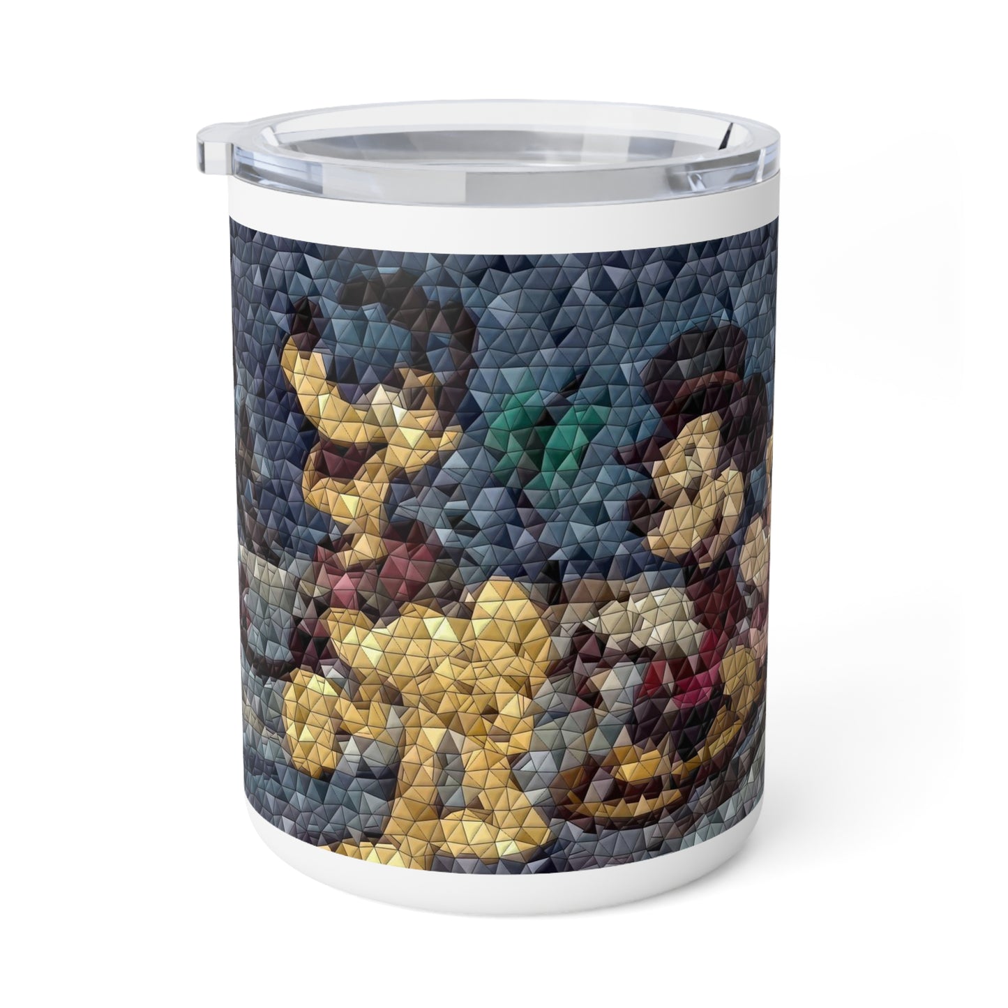 Insulated Coffee Mug, 10oz ... Mickey_N_Minnie Mouse & Pluto ... "A Winter Sleigh Ride" ... Original Works. Winter 2023 ...