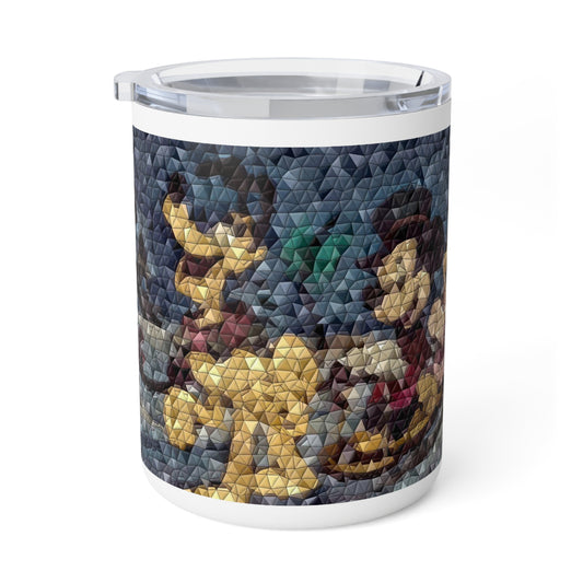 Insulated Coffee Mug, 10oz ... Mickey_N_Minnie Mouse & Pluto ... "A Winter Sleigh Ride" ... Original Works. Winter 2023 ...