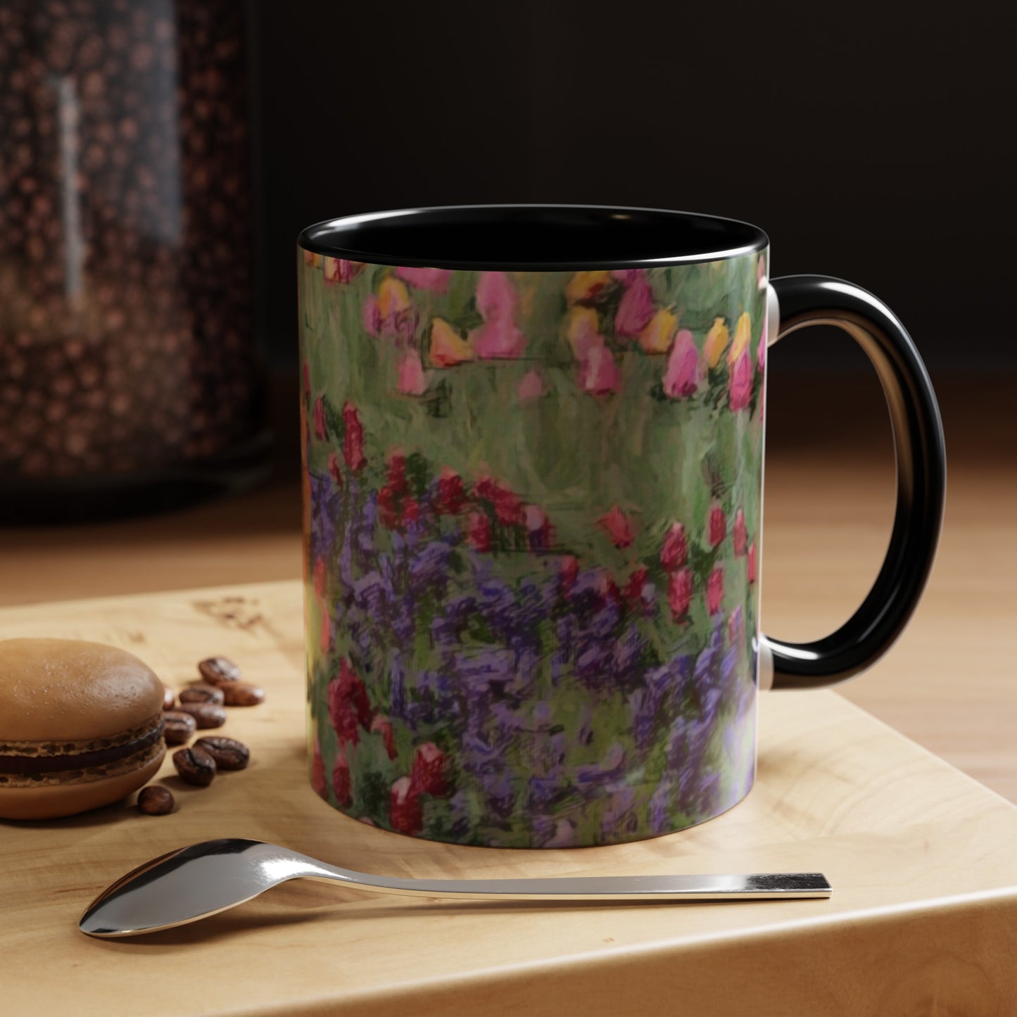 Accent Coffee Mug (11, 15oz) ... Skagit Valley Tulips ... Skagit Valley, Washington ... Family Archives ... Original Works ... Circa 1980's ...
