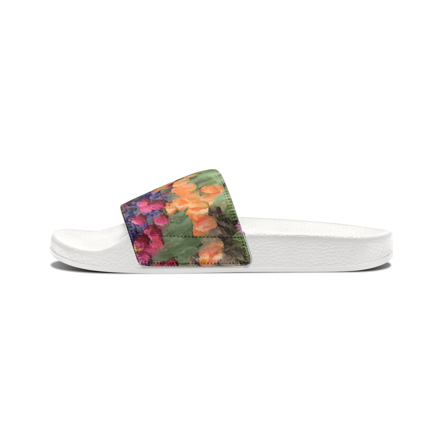 Men's PU Slide Sandals ... Skagit Valley Tulips ... Skagit Valley, Washington ... Family Archives ... Original Works ... Circa 1980's ...
