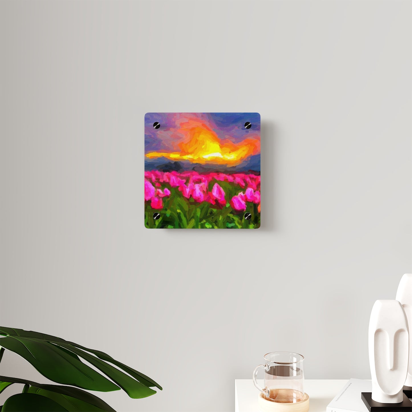 Acrylic Wall Art Panels ... Skagit Valley Tulips ... Skagit Valley, Washington ... Family Archives ... Original Works ... Circa 1980's ...