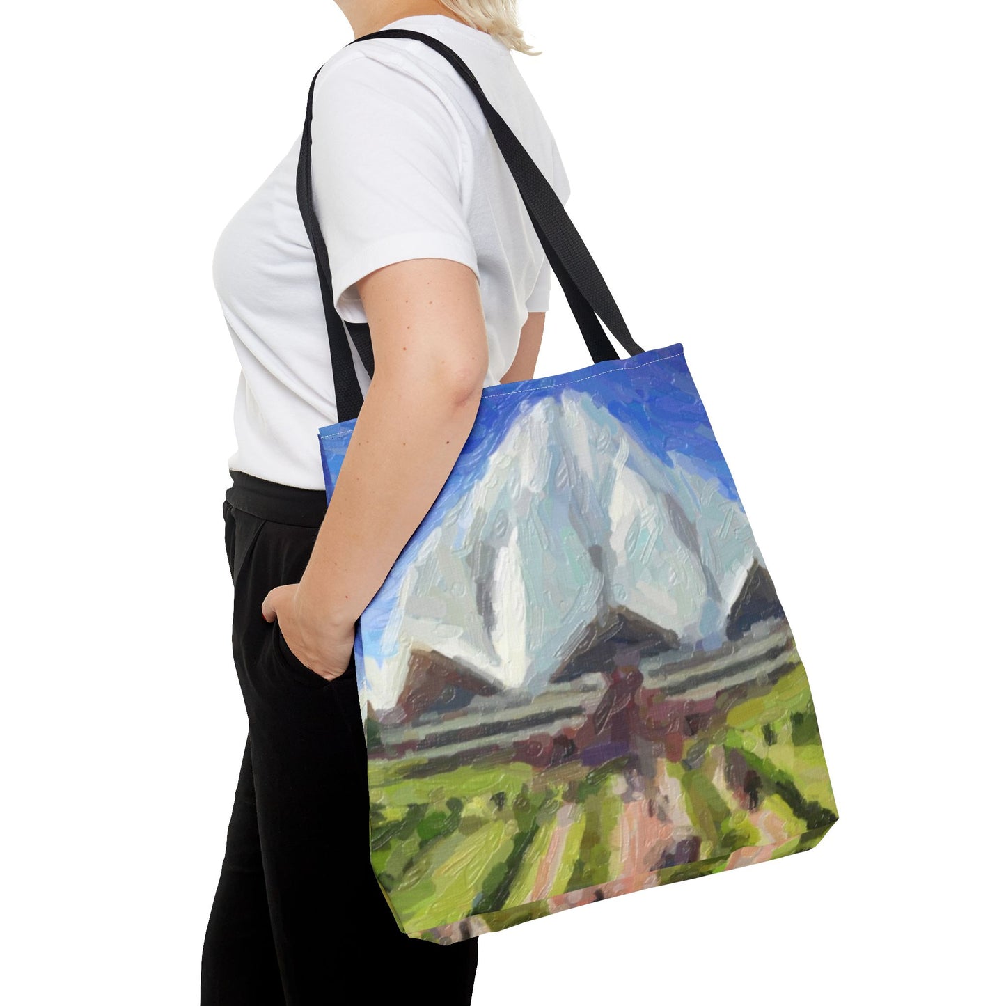 Tote Bag (AOP) ... Bahai'i-House-Of-Worship ... "New Delhi's World-Famous Lotus Temple" ... Original Works ... Delhi, India: Circa 2003-2007 ...