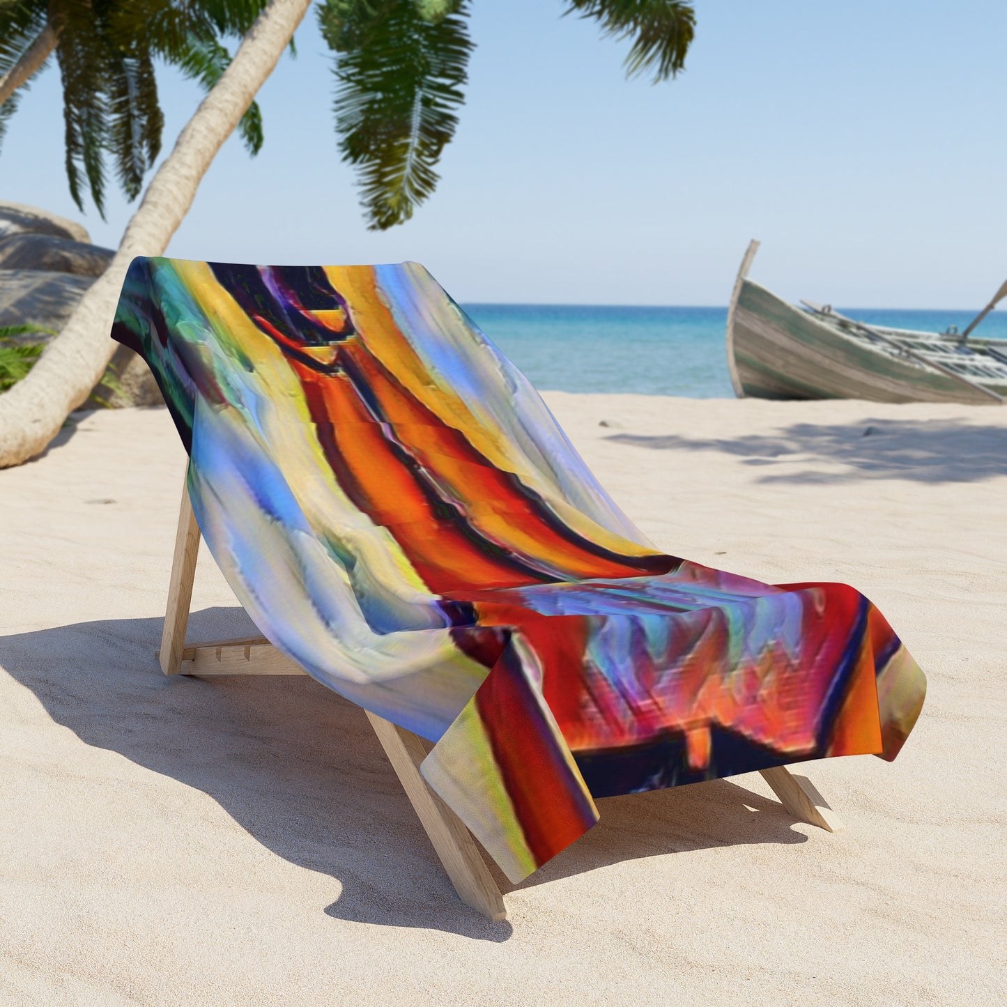 Beach Towel ... I'll Walk 'A-Hundred-Miles' In Stilettos ... Original Works ... June 2023. Central Idaho, USA ...