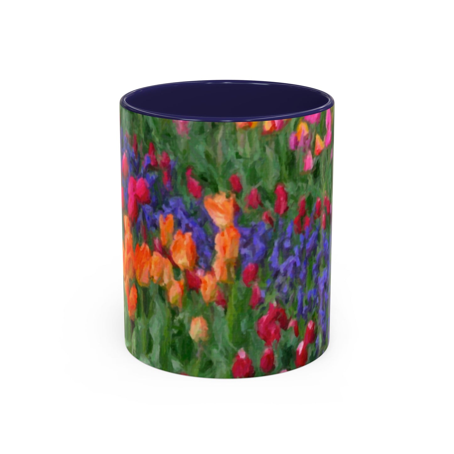 Accent Coffee Mug (11, 15oz) ... Skagit Valley Tulips ... Skagit Valley, Washington ... Family Archives ... Original Works ... Circa 1980's ...