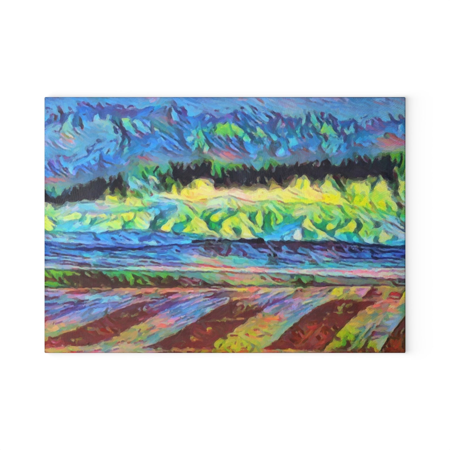 Glass Cutting Board ... On-The-Prairie .. "The Storm Is Brewing" ... Central Idaho: November 2023 ... Original Works ...