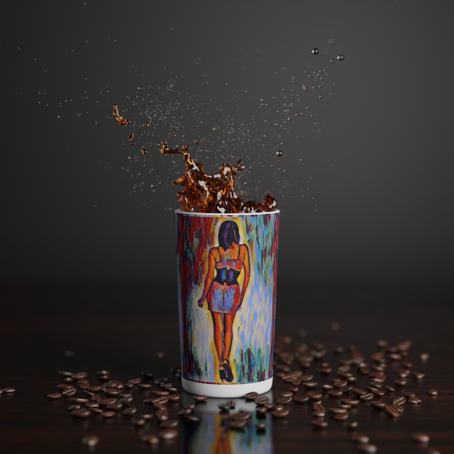 Conical Coffee Mugs (3oz, 8oz, 12oz) ...  I'll Walk 'A-Hundred-Miles' In Stilettos ... Original Works ... June 2023. Central Idaho, USA ...