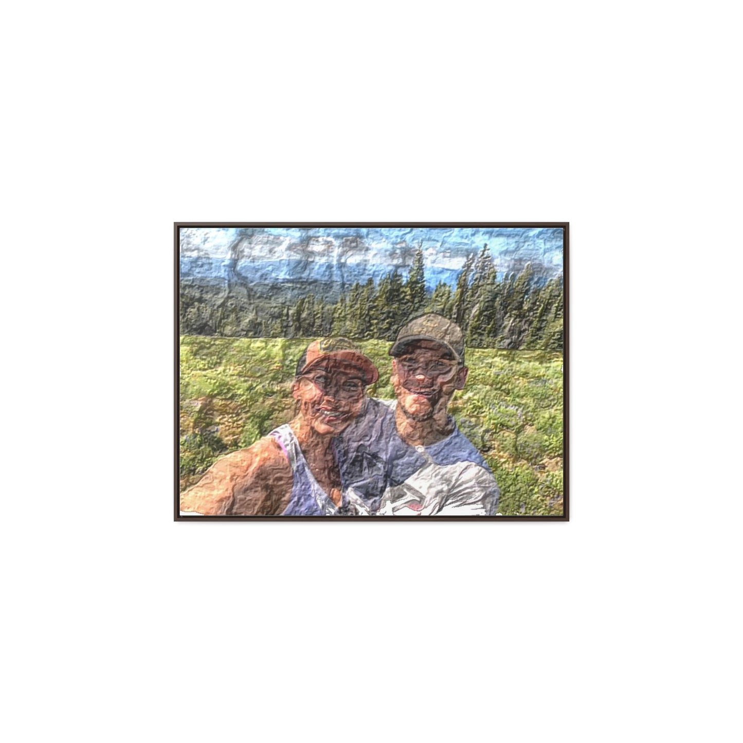 Gallery Canvas Wraps, Horizontal Frame ... "The Best Of Friends" ... Original Works ... December 2023 ... Central Idaho, USA.