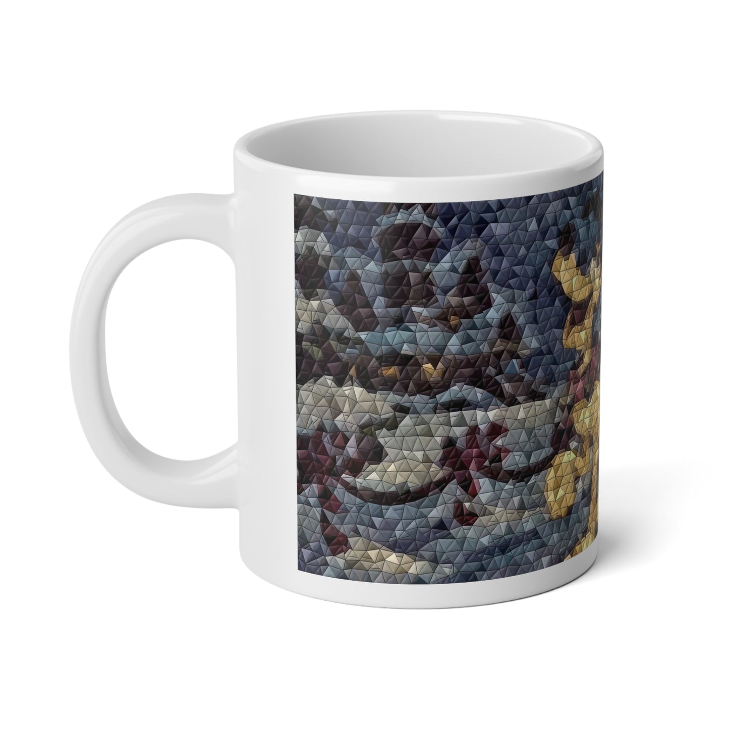 Jumbo Mug, 20oz ... Mickey_N_Minnie Mouse & Pluto ... "A Winter Sleigh Ride" ... Original Works. Winter 2023 ...