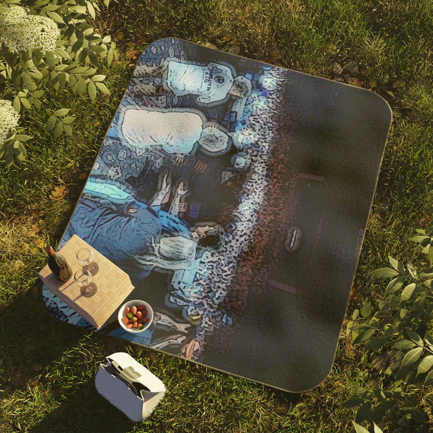 Picnic Blanket ... "Every Silver Lining's'Got-A-Touch-Of-Grey' ... " Dead & Company: Summer_Tour_2023 ... 'One-Final-Dose' ... Original Works ...