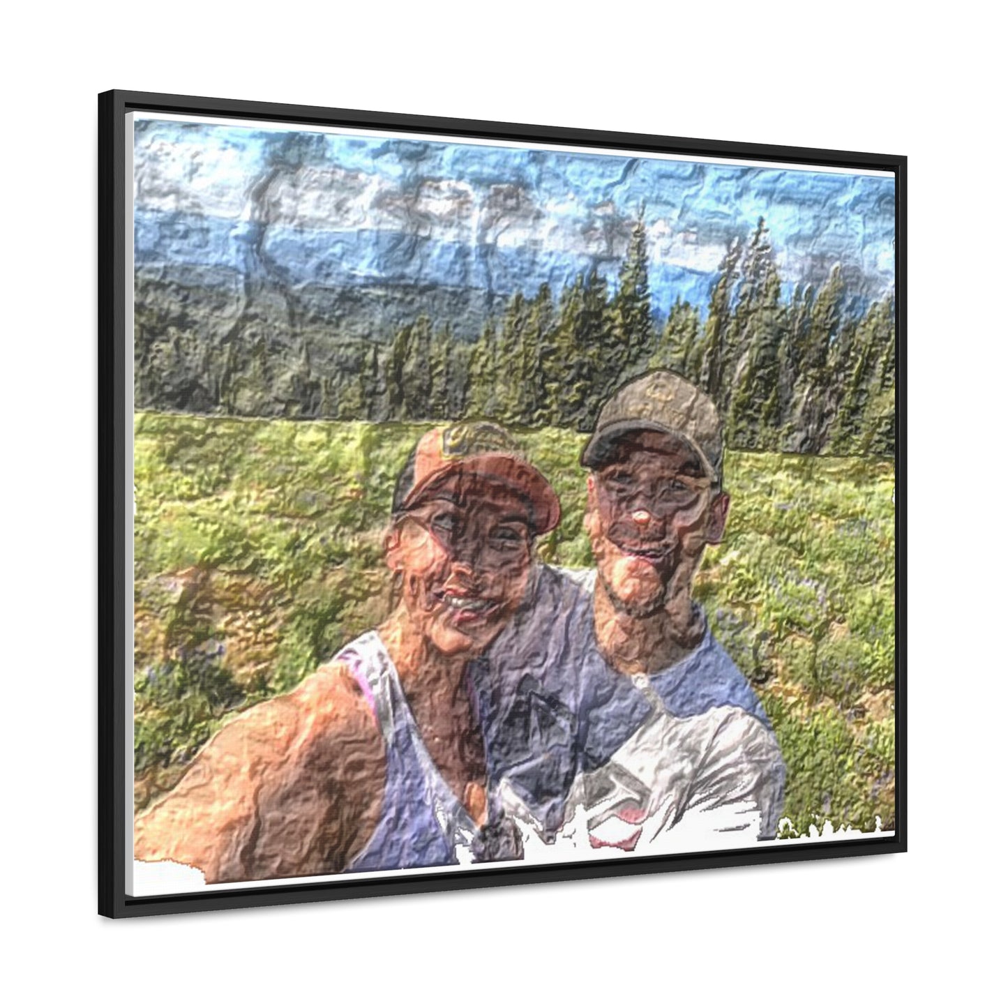 Gallery Canvas Wraps, Horizontal Frame ... "The Best Of Friends" ... Original Works ... December 2023 ... Central Idaho, USA.