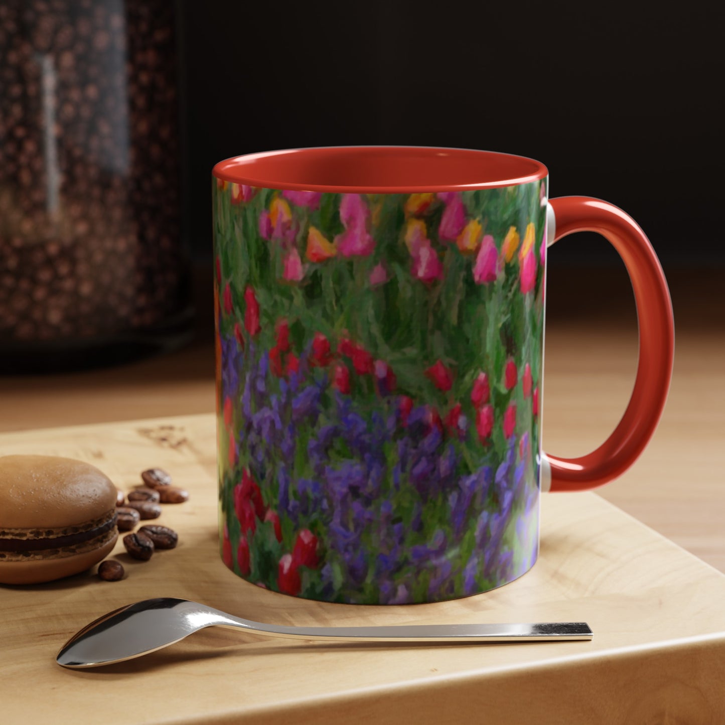 Accent Coffee Mug (11, 15oz) ... Skagit Valley Tulips ... Skagit Valley, Washington ... Family Archives ... Original Works ... Circa 1980's ...
