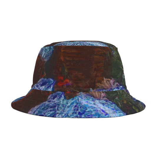 Bucket Hat (AOP) ... "Dreams Of Winter Magic & Majesty" .... As You Stay Cool Under The Summer Sun & Heat ... Original Works ... Central Idaho, USA.