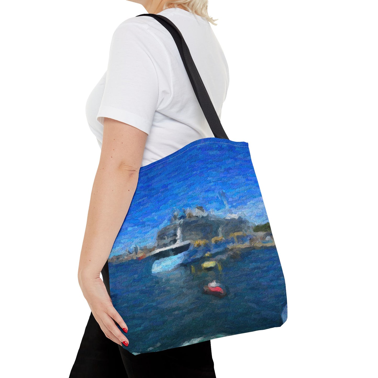 Tote Bag (AOP) ... Into Vancouver Harbor We Arrive: Celebrity Edge-Cruise ... Vancouver, British Columbia ... June 2024 ... Original Works