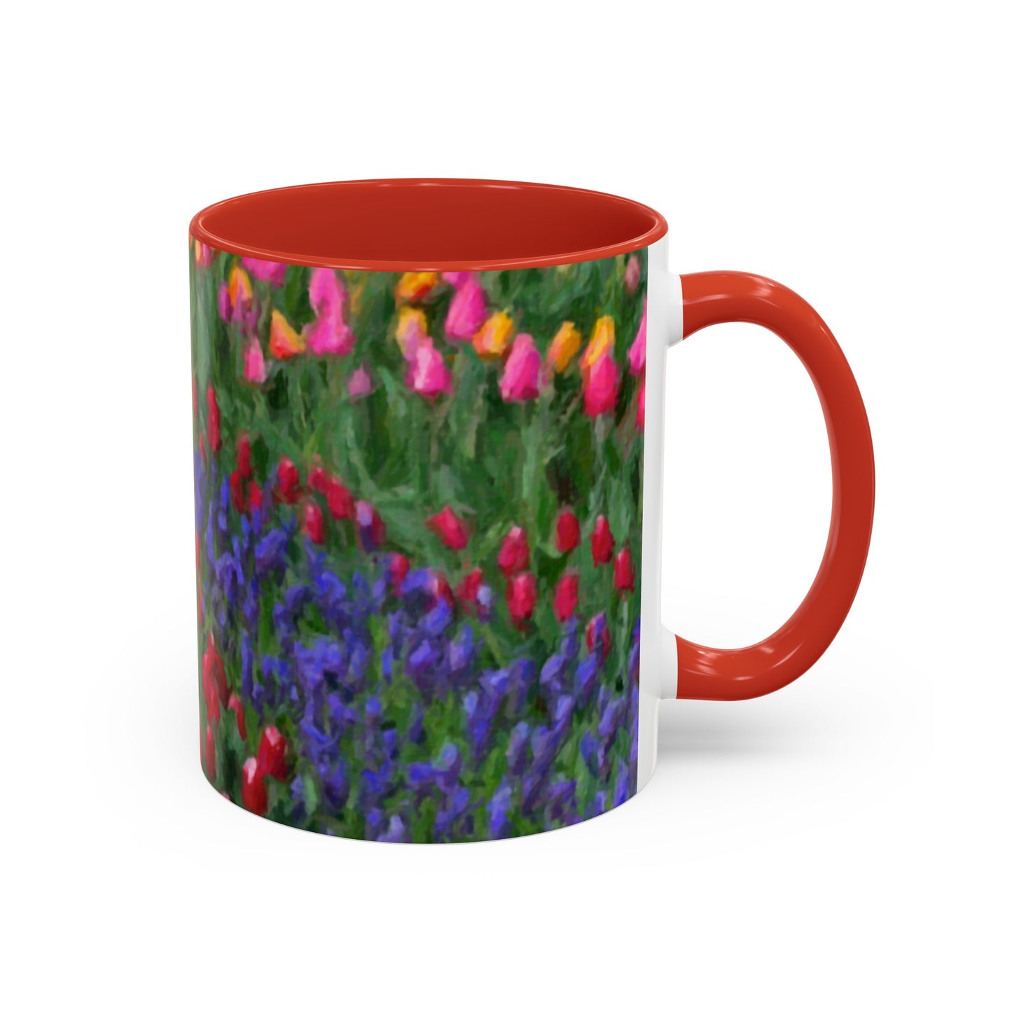 Accent Coffee Mug (11, 15oz) ... Skagit Valley Tulips ... Skagit Valley, Washington ... Family Archives ... Original Works ... Circa 1980's ...