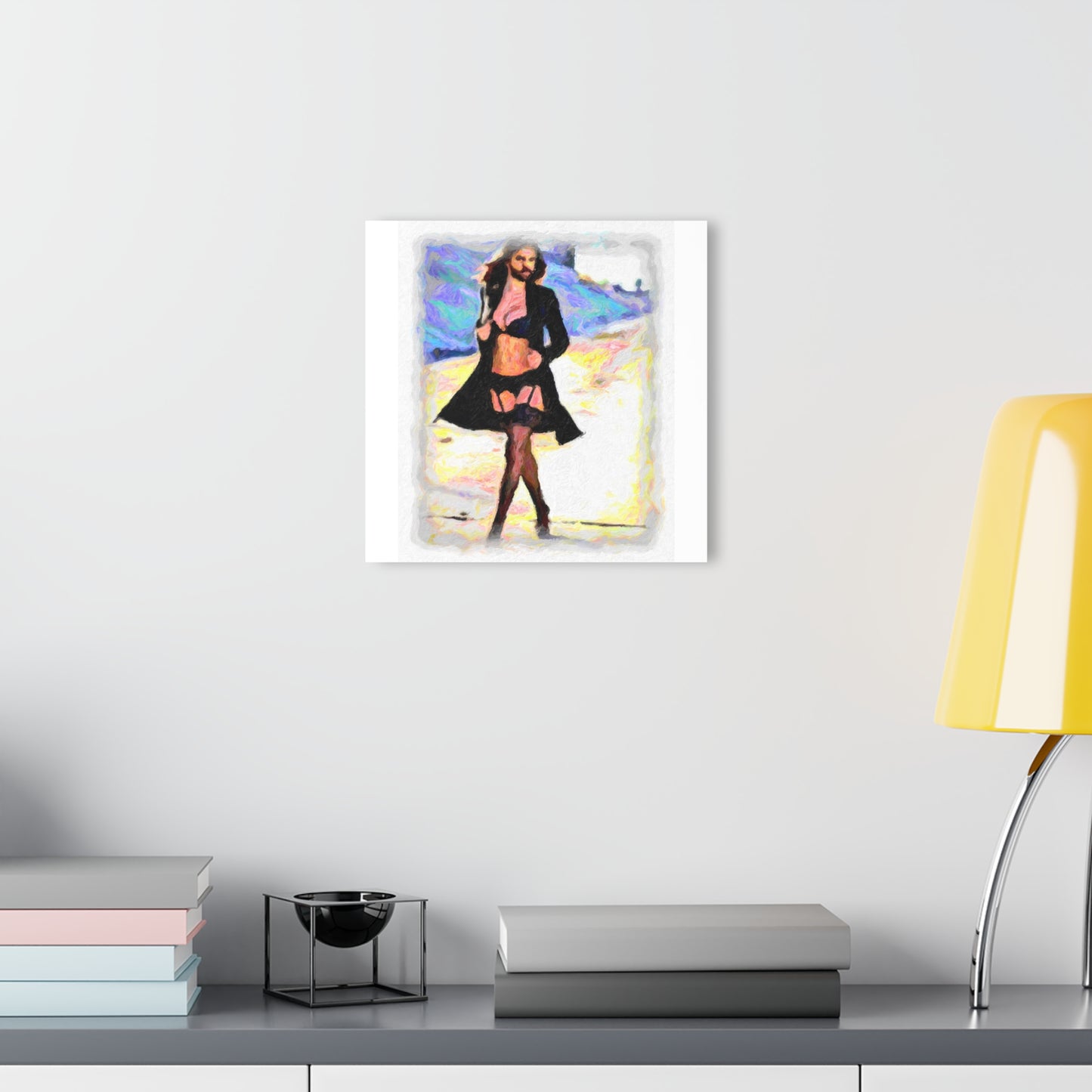 Acrylic Prints (French Cleat Hanging) ... The Low Spark of High_HEELED_Boys ... 'Garterbelt & Bra Inclusive!' ... Original Works ...