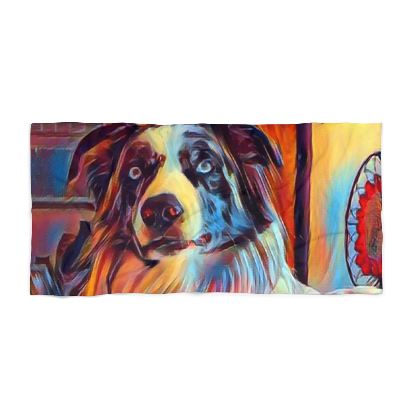 Beach Towel ... Ozzy-Hippensteel ... "Don't Cry Now ... Dry-Your-Eyes ... On-The-Wind". Original Works. May 2023.