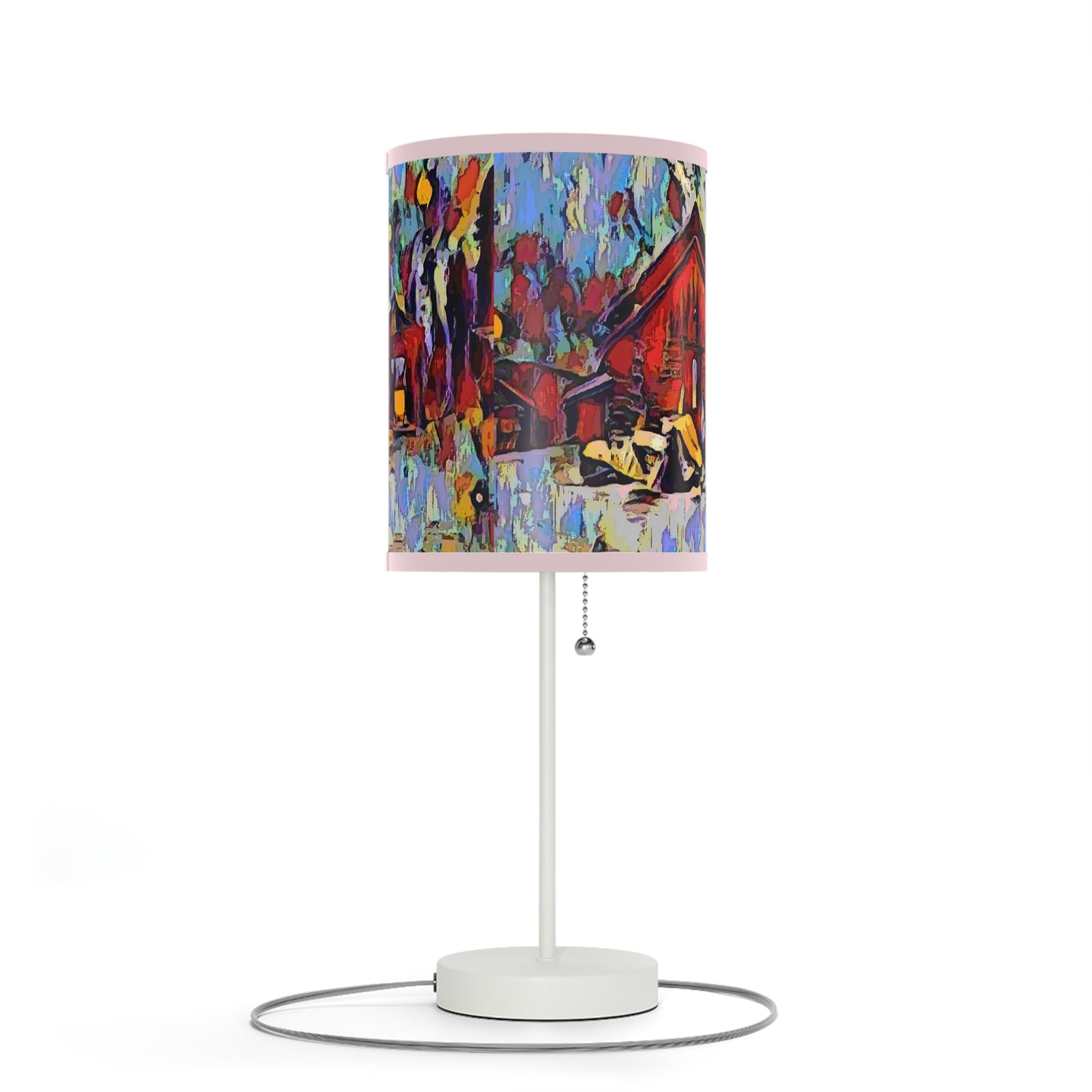 Lamp on a Stand, US|CA plug ... A Very Abstract "Mountain Winter Scene" ... Original Works. Copyright Phot's Photo_LODA: Les Objets D'Art. December 2023 ...
