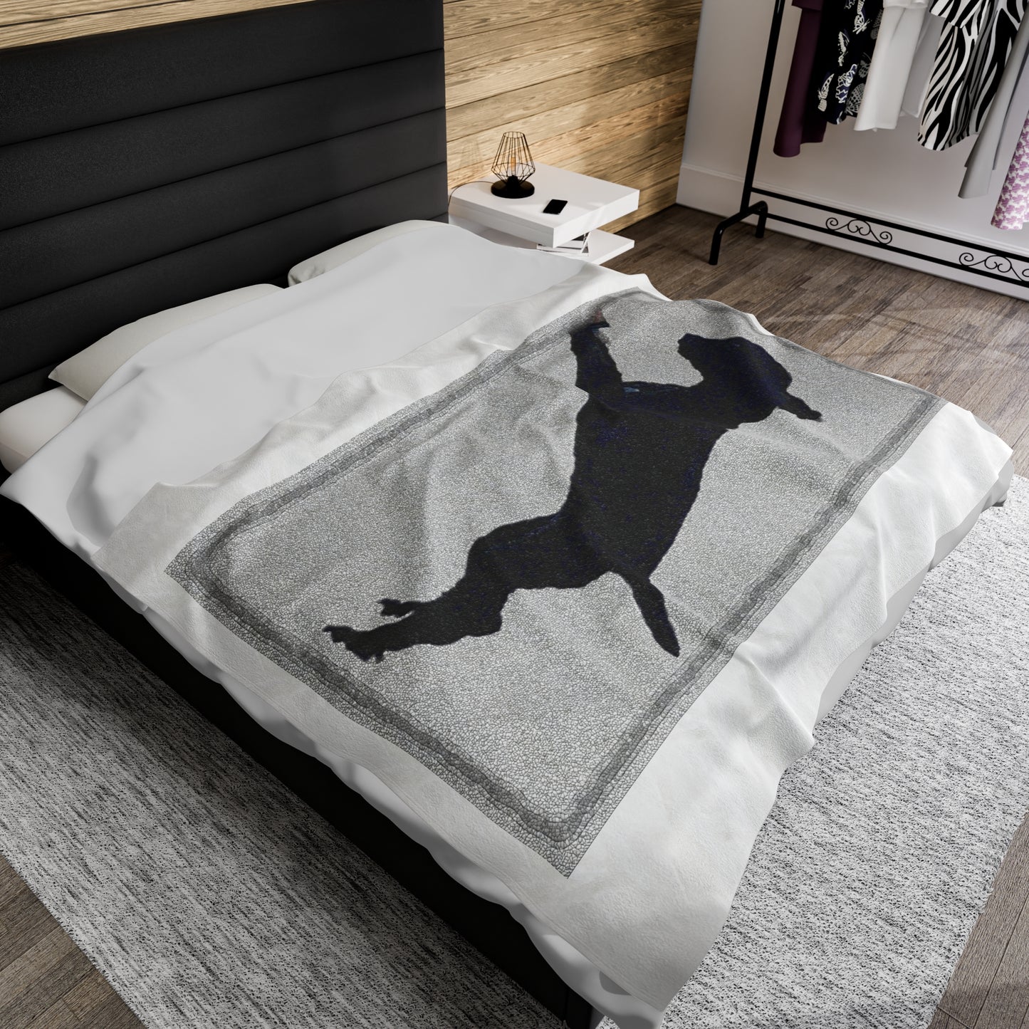 Velveteen Plush Blanket ... Jett Stenzel ... "Having Fun With Dad & Friends" ... Rhett Creek, Idaho ... Spring 2023 ... Original Works ...