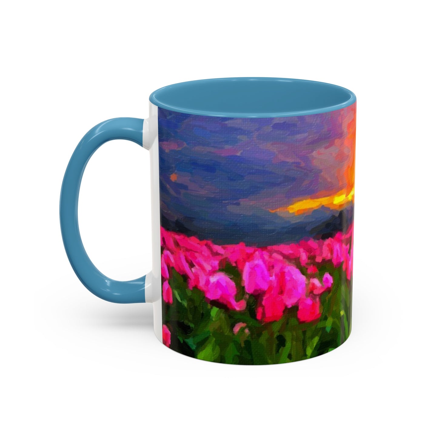 Accent Coffee Mug (11, 15oz) ... Skagit Valley Tulips ... Skagit Valley, Washington ... Family Archives ... Original Works ... Circa 1980's ...