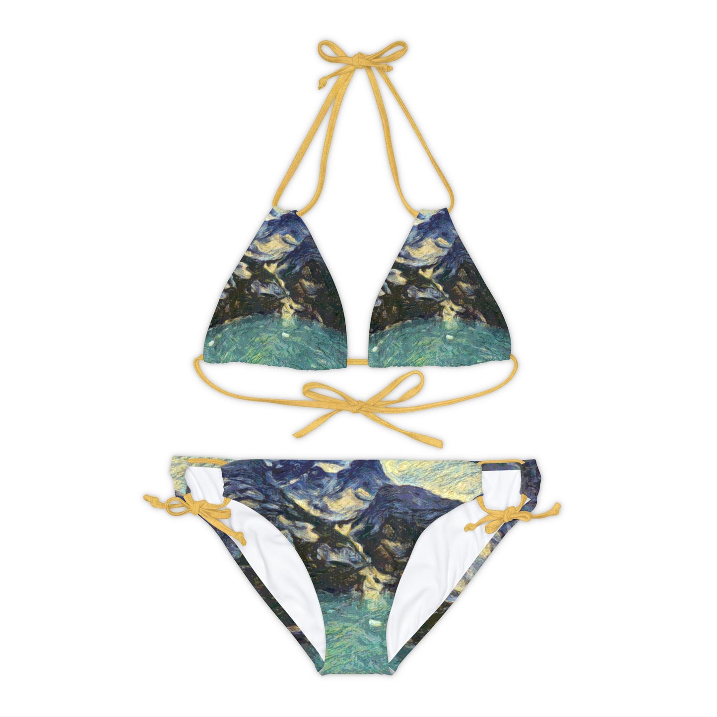 Strappy Bikini Set (AOP) ... Tracy Arm Fjord ... South Of Skagway, Alaska ... Summer: June 2024 ... Original Works ...