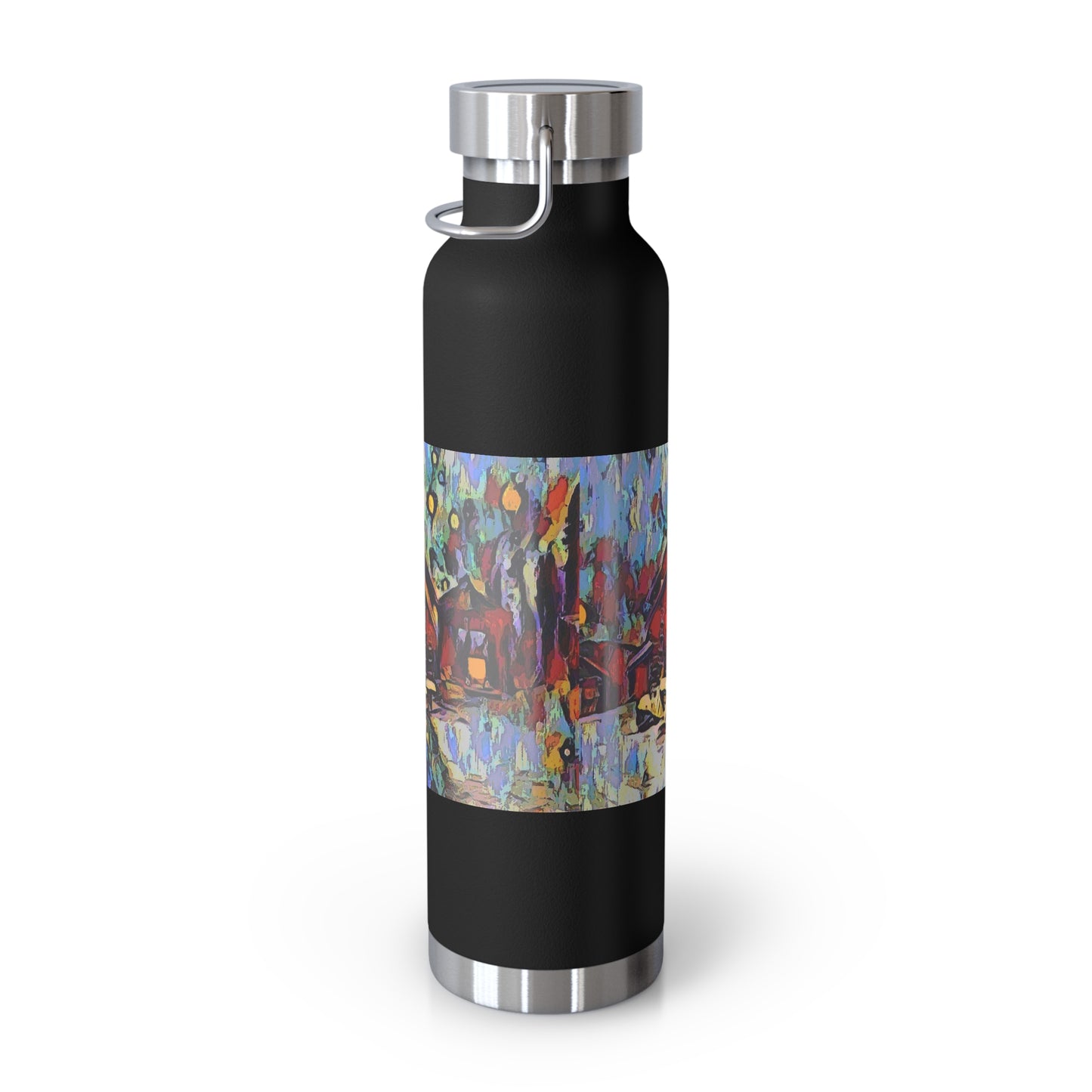 Copper Vacuum Insulated Bottle, 22oz ... A Very Abstract "Mountain Winter Scene" ... Original Works. Copyright Phot's Photo_LODA: Les Objets D'Art. December 2023 ...