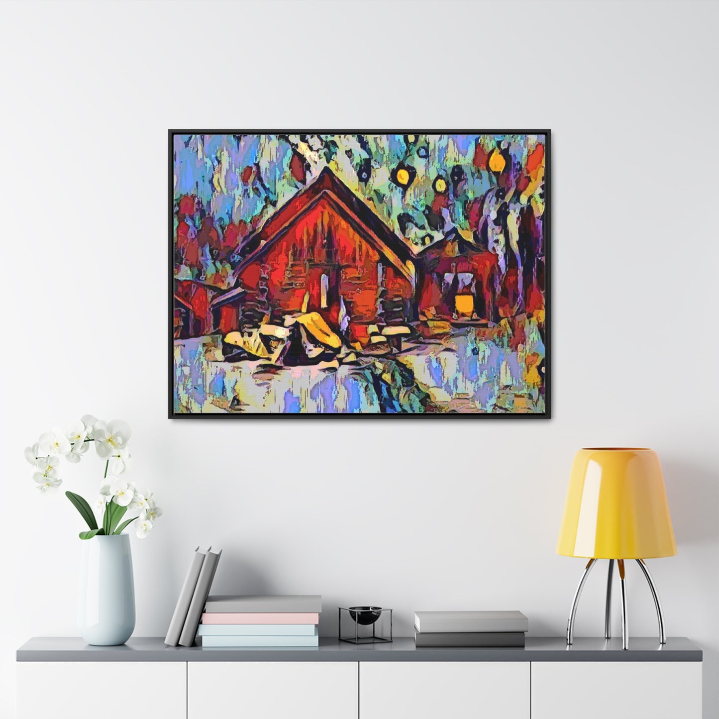 Gallery Canvas Wraps, Horizontal Frame ... A Very Abstract "Mountain Winter Scene" ... Original Works. Copyright Phot's Photo_LODA: Les Objets D'Art. December 2023 ...